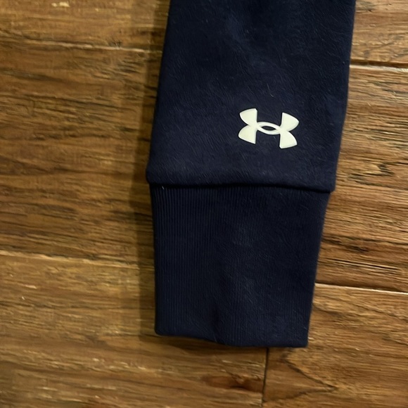 Under Armour Women’s Navy Blue Stadium Crewneck Pullover Sweatshirt Size XS - Picture 6 of 8